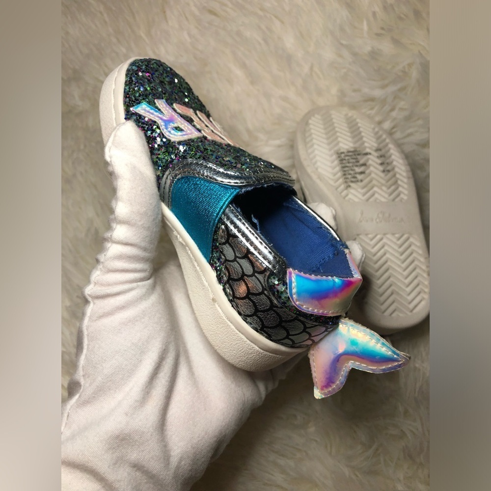 Sam Edelman Mermaid Glitter Kids Shoes size 6 NWOT - Picture 7 of 16